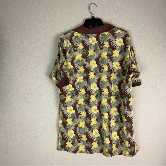 Vintage Haband Floral Polo Shirt Size Large - Picture 4 of 6